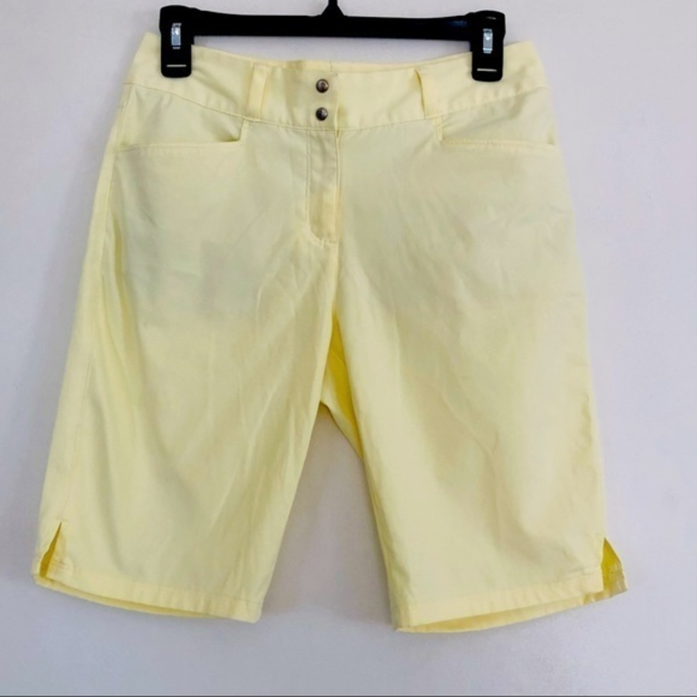 Adidas Pale Yellow Shorts- Size 2